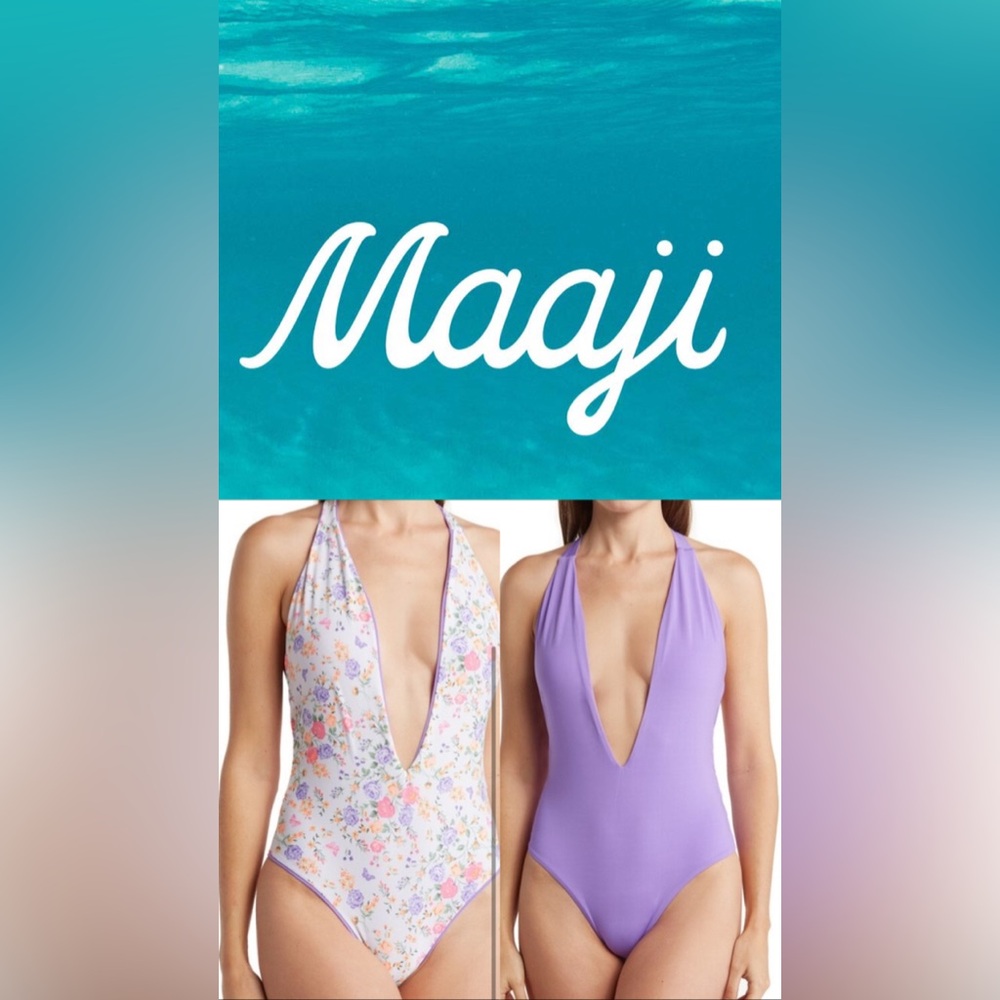 NEW Maaji Dunes Nude Tiky Reversible One-Piece Swimsuit